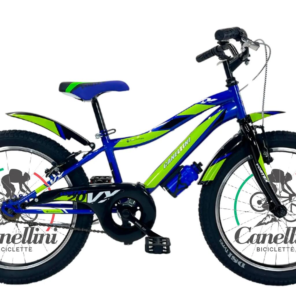 Boy's bike MTB Canellini VORTEX 20" 1 speed - Blue/Green/Black