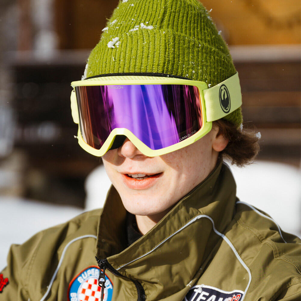 Dragon - Dx3 Plus Otg Lunettes De Ski Unisexes - Matcha/ll Purple Ionized & Ll Midnight - Masque De Ski - Noir|vert|violet - Taille Unique - Decathlon