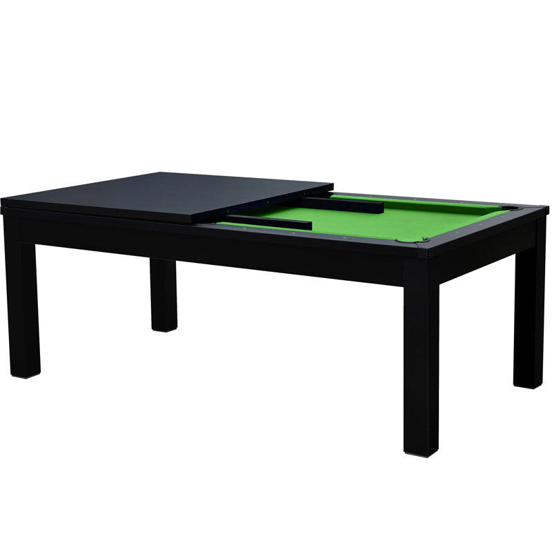 Table de Billard Eddie convertible noire tapis vert 2/7