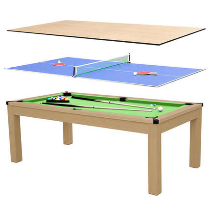 Table transformable Stan multi jeux 3 en 1