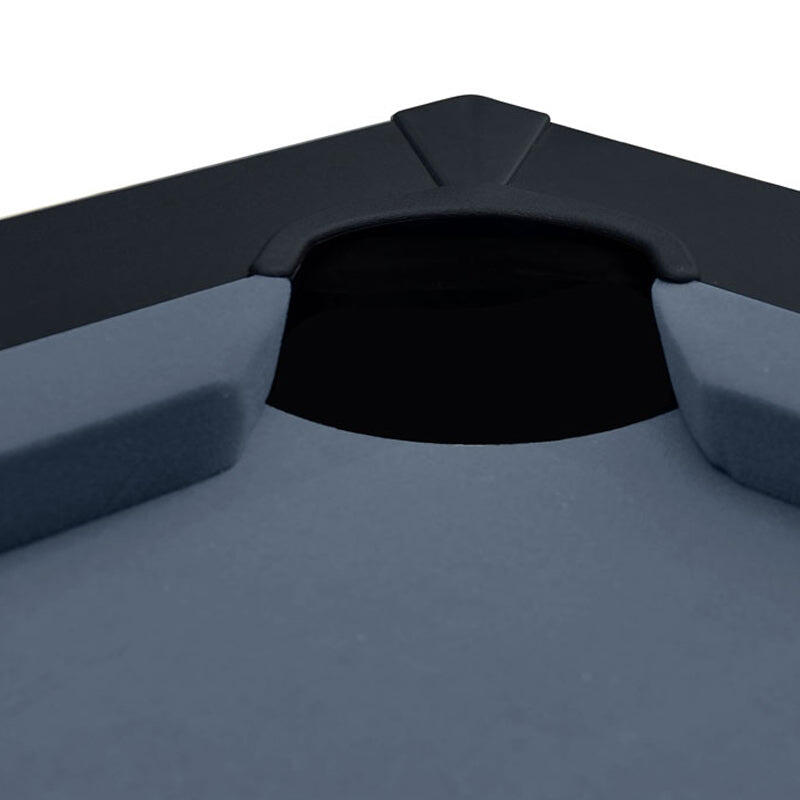 Table de Billard Eddie convertible noire tapis gris 2/7