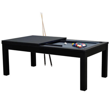 Table de Billard Eddie convertible noire tapis vert