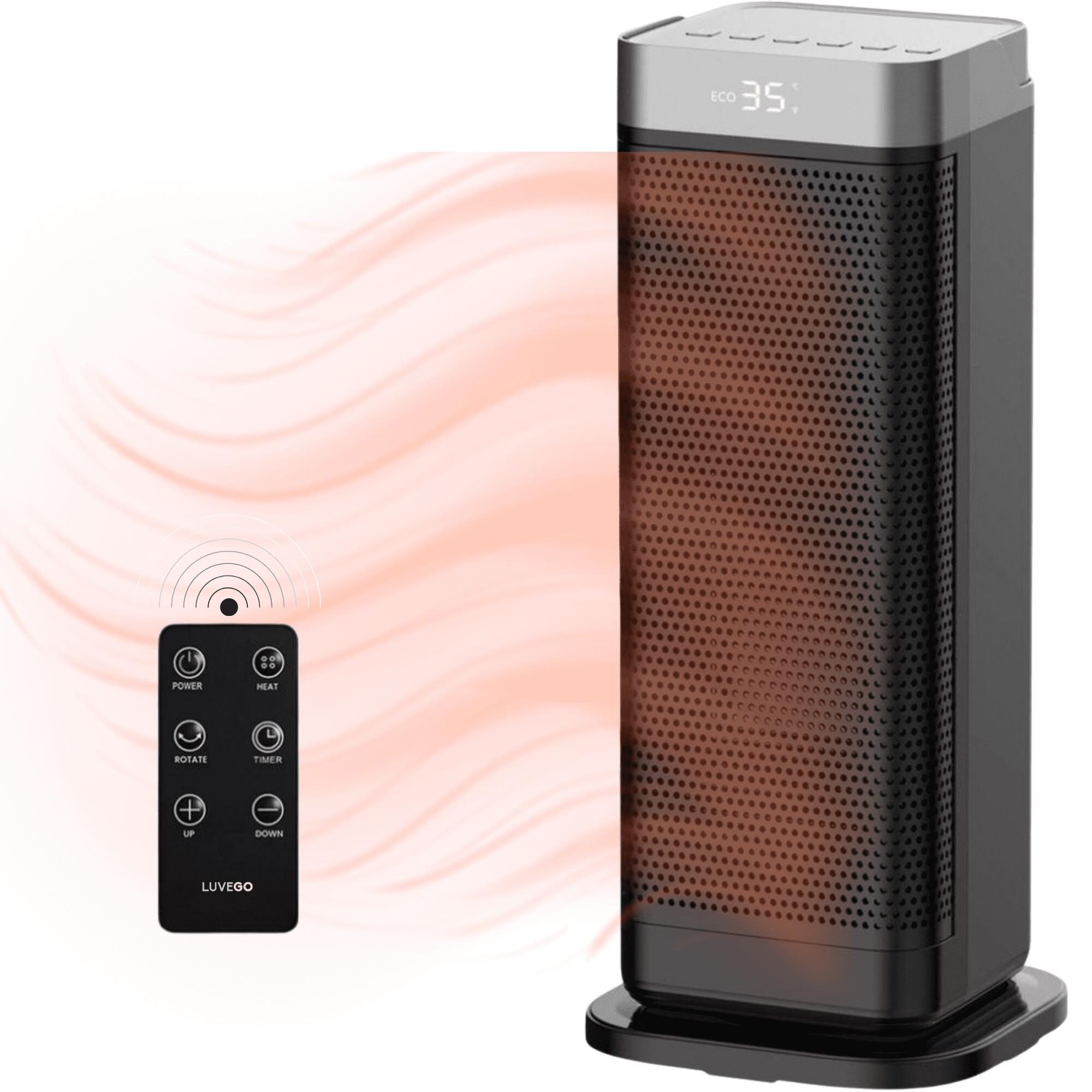 LUVEGO Aquecedor Elétrico - 2000W - Aquecedor para Campismo
