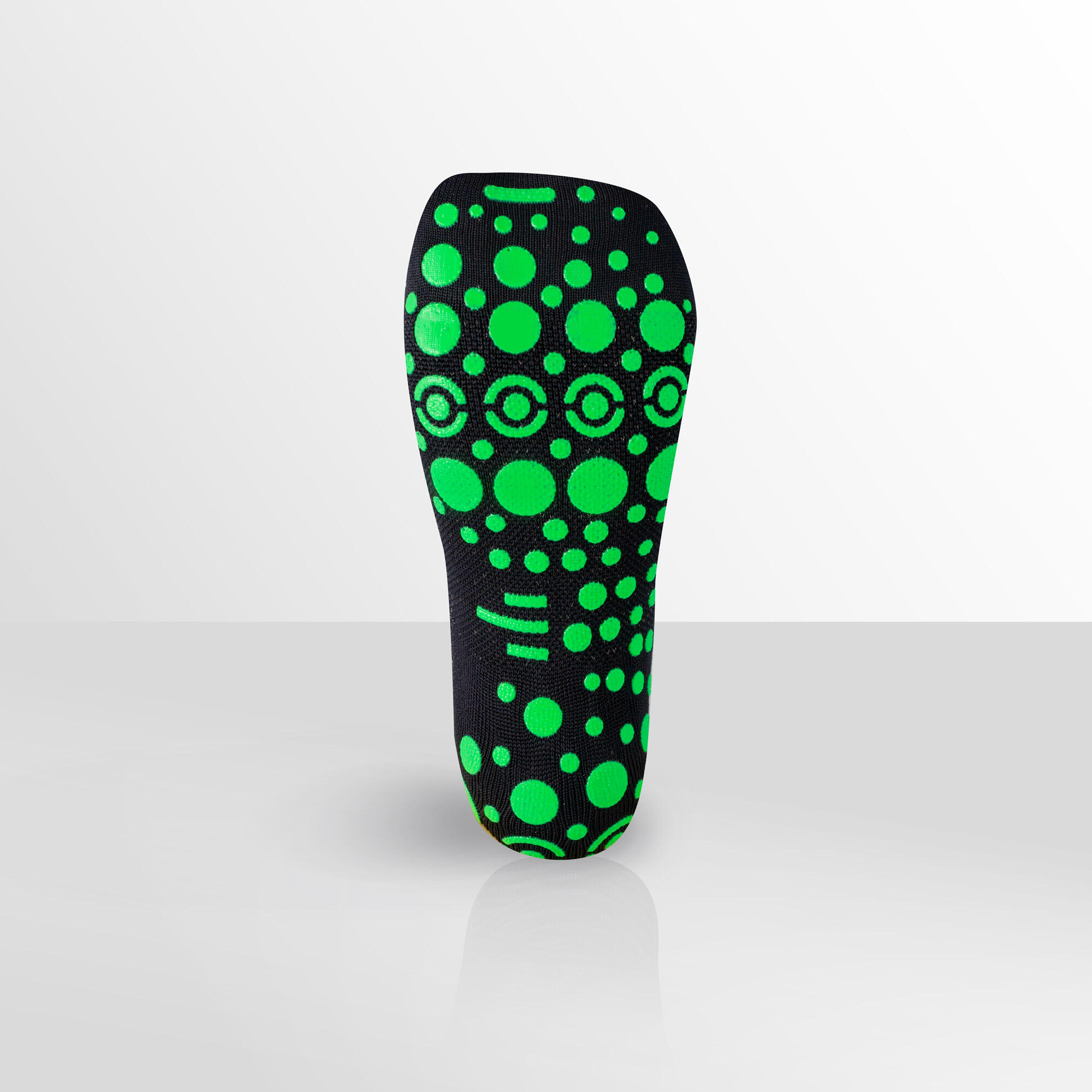 Chaussette Wellness Noir/Vert, pour toutes les activités en salle de sport. 4/8