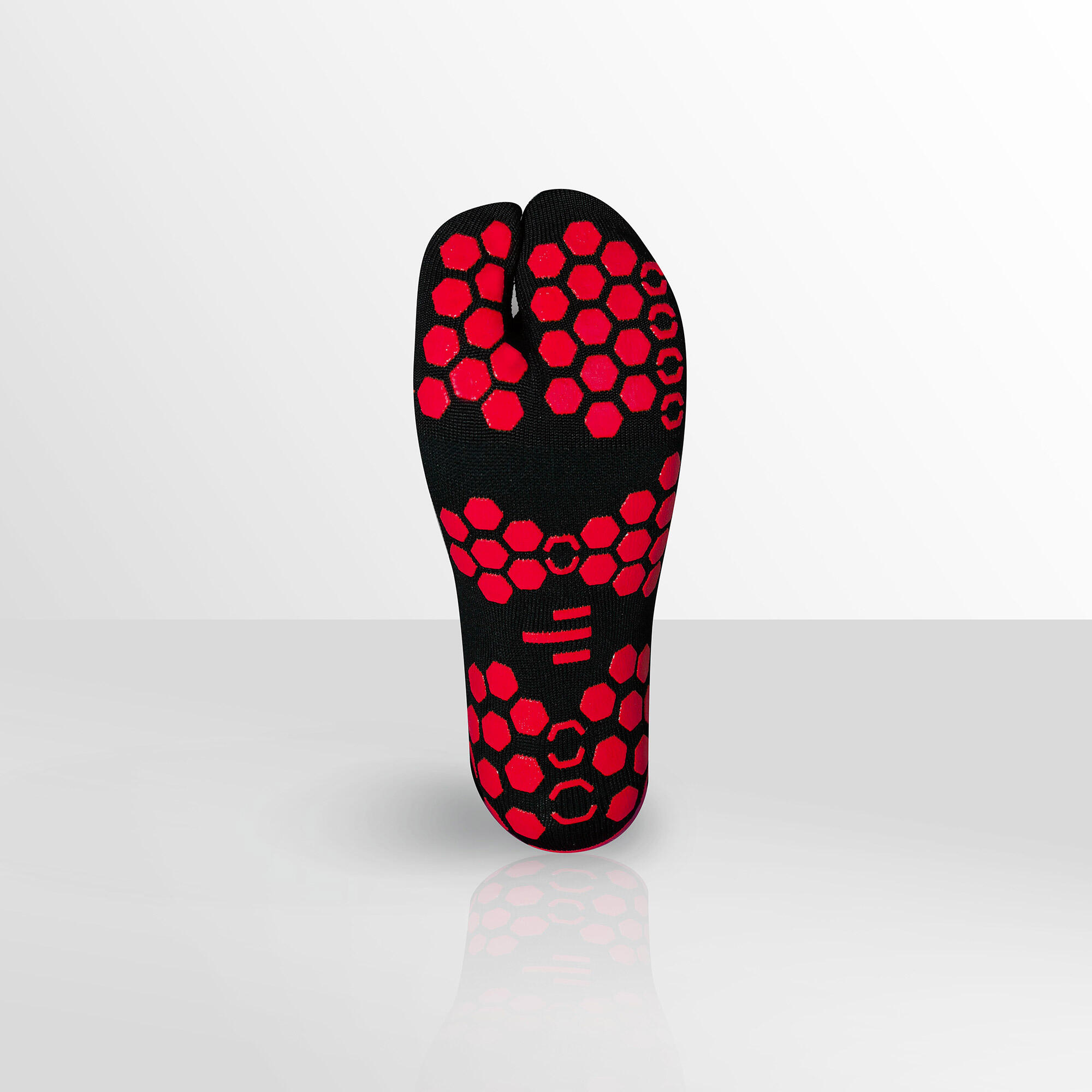 Functional Socken Schwarz/Rot. Ideal für Functional Training und Antigravity. 4/7