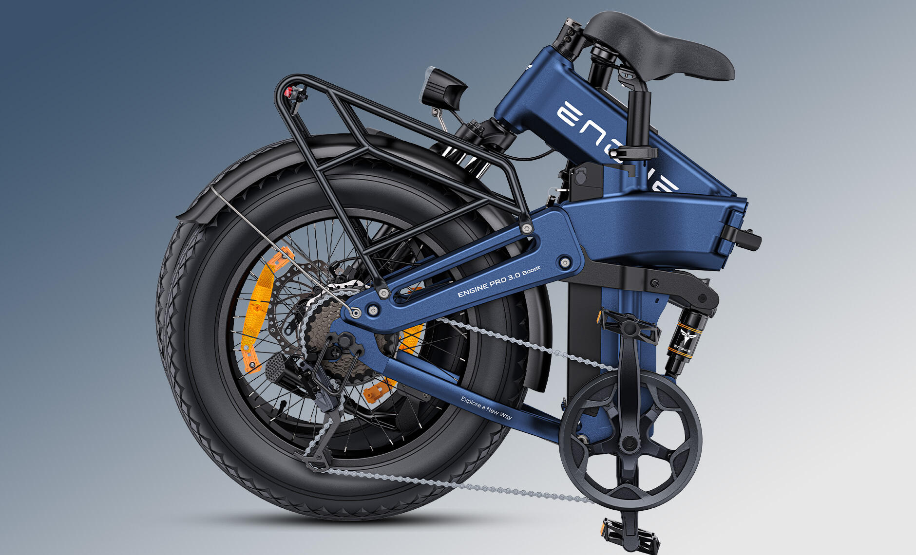 Engine Pro 3.0 Boost 2025 edition foldable fatbike, full suspension 6/7