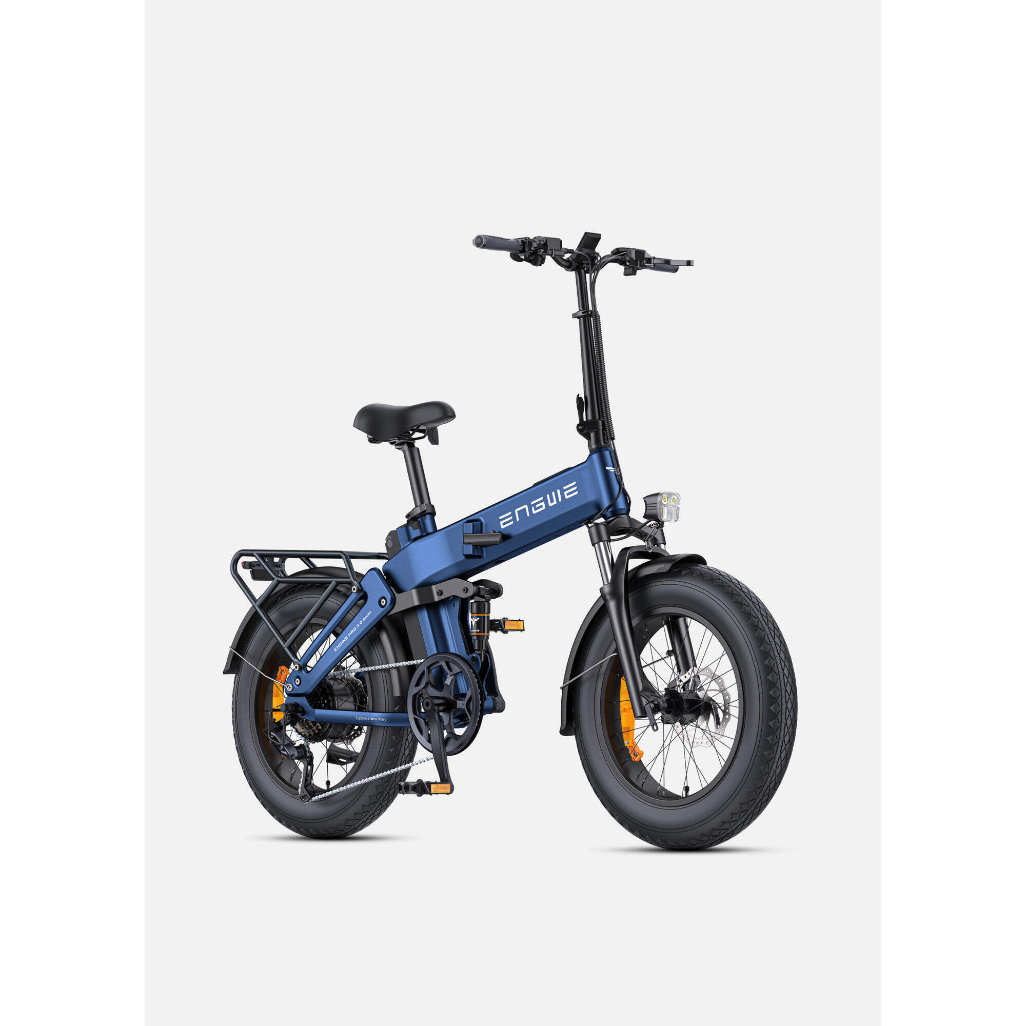 Engwe - Vélo Pliable Fatbike Engine Pro 3.0 Boost Édition 2025, Suspension Intégrale - Fatbike - Bleu - 52 2xl - Decathlon