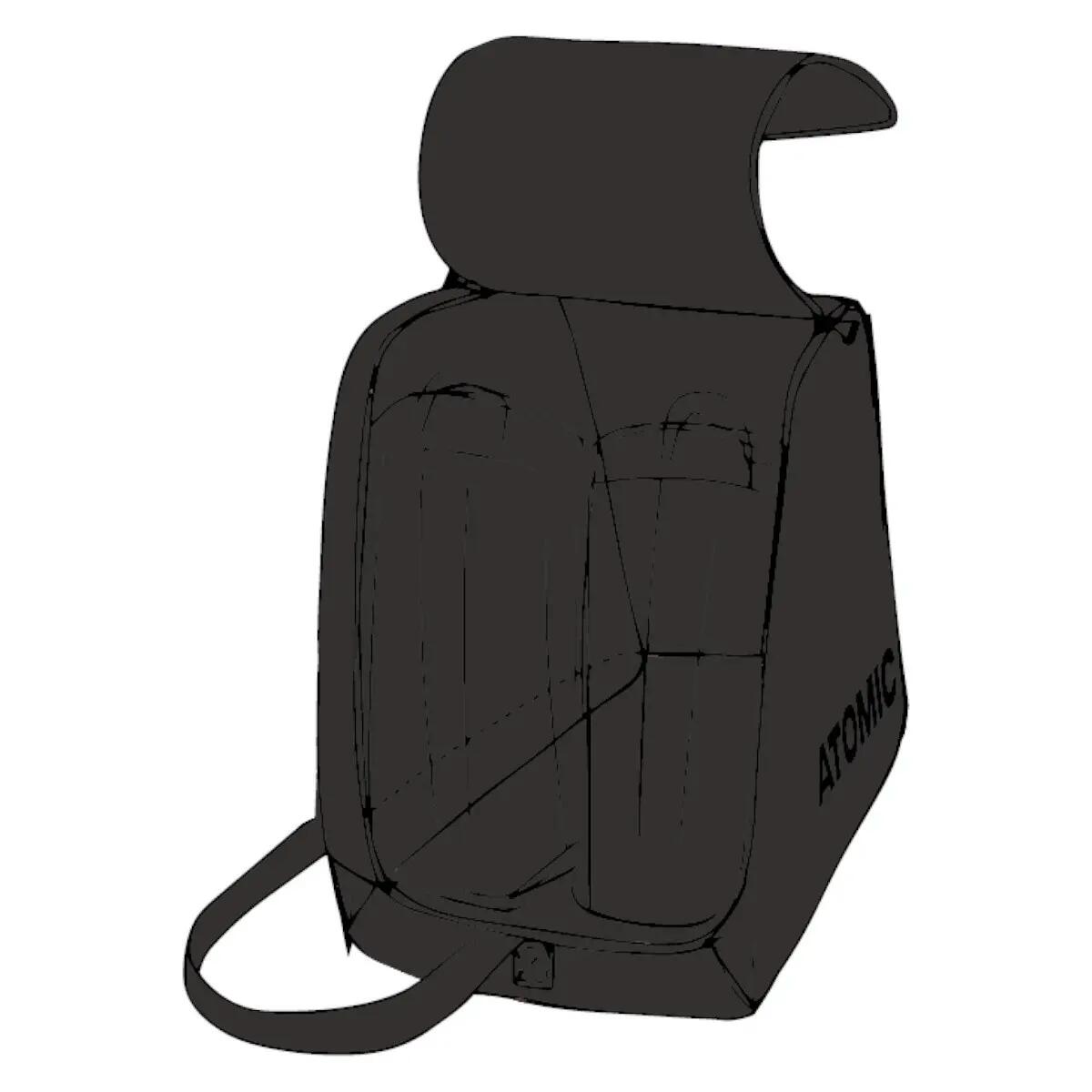 Borsa scarponi - Sci - 30 L - Nera 2/4