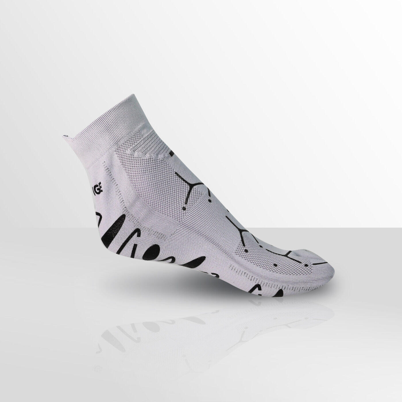 Chaussette Yoga Gris, idéale pour toutes les activités en salle de sport. 3/7