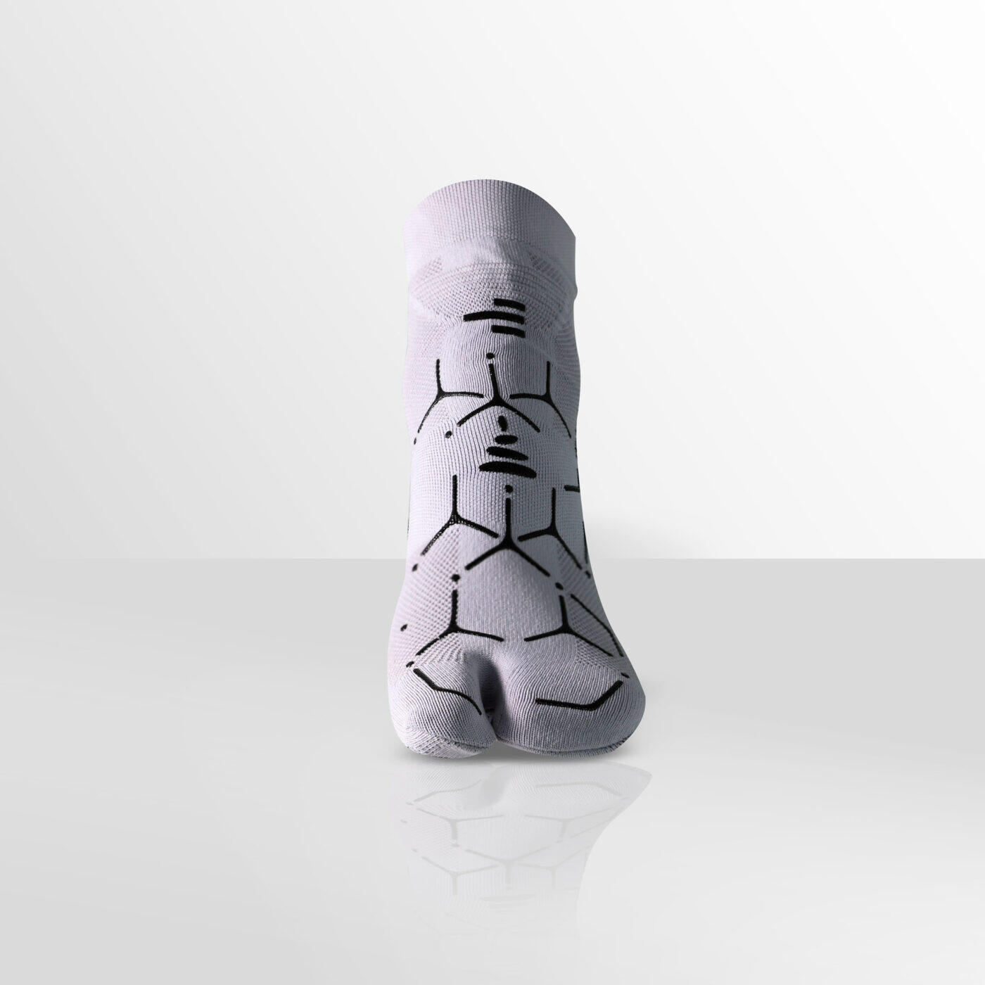 Chaussette Yoga Gris, idéale pour toutes les activités en salle de sport. 2/7