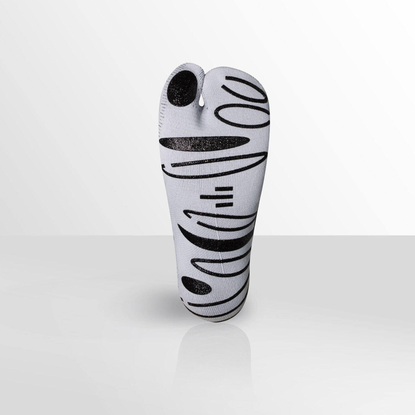 Chaussette Yoga Gris, idéale pour toutes les activités en salle de sport. 4/7