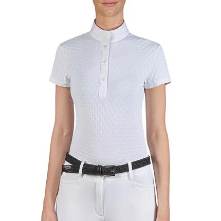 Koszulka polo do zawodów jeździeckich Equiline Donna M/C
