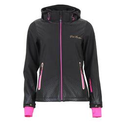Blouson à capuche zippé contrecolle polaire femme Peak Mountain Softshell