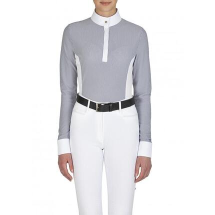 Polo technique de concours d'équitation manches longues femme Equiline Eliciae