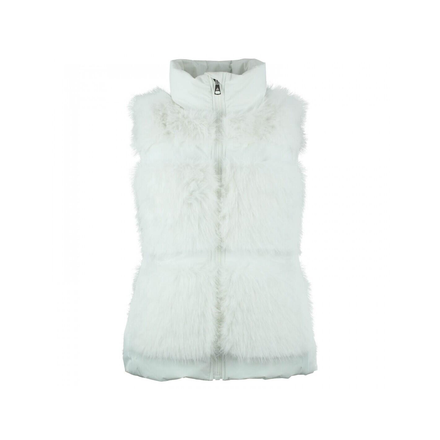 Peak Mountain - Doudoune Fourrure Sans Manches Femme Peak Mountain - Doudoune Synthétique - Beige|blanc - Decathlon
