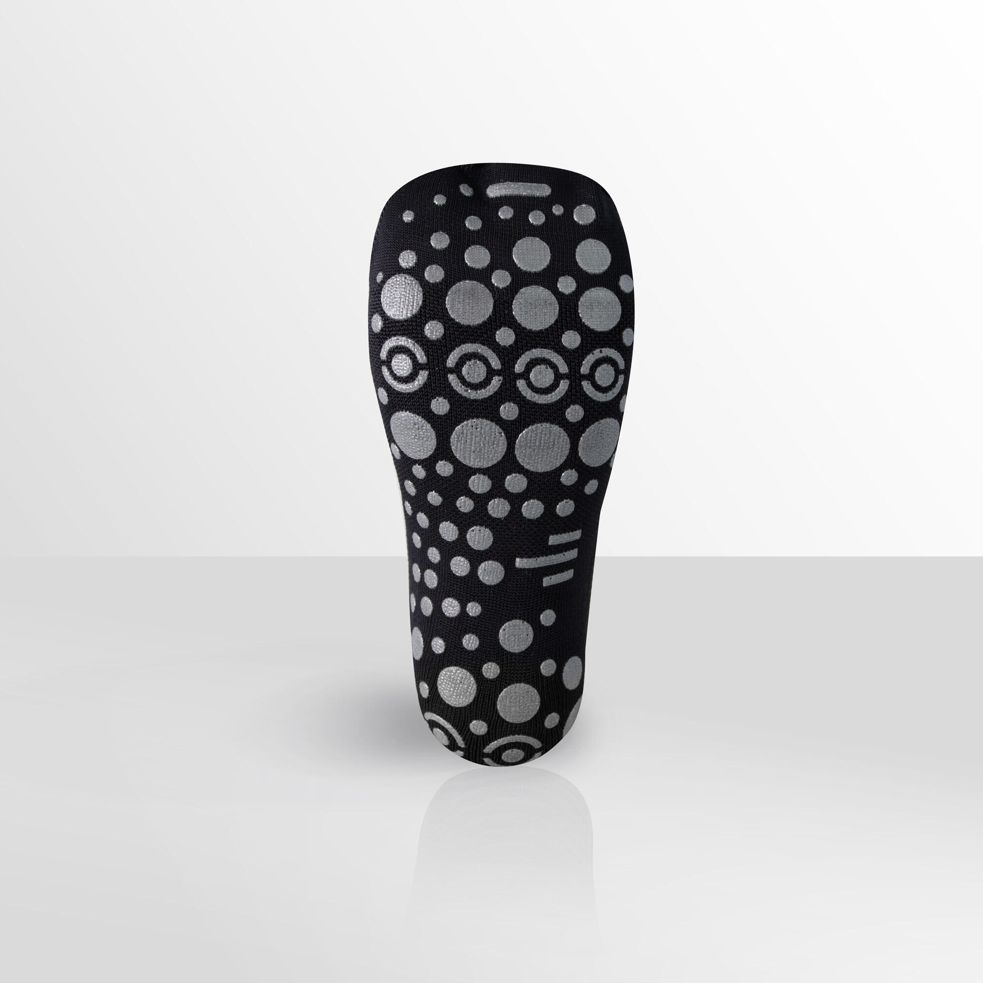 Calcetín Wellness Negro/Plata, ideal para todas las actividades en el gimnasio 4/8