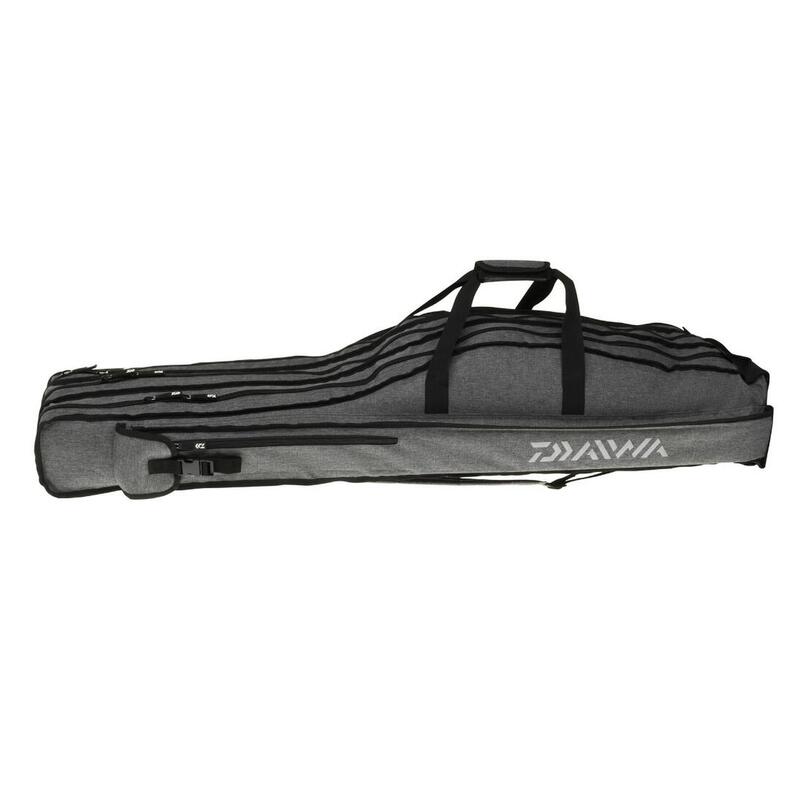 Husa Daiwa D-VEC pentru 3 lansete, gri, 130 cm