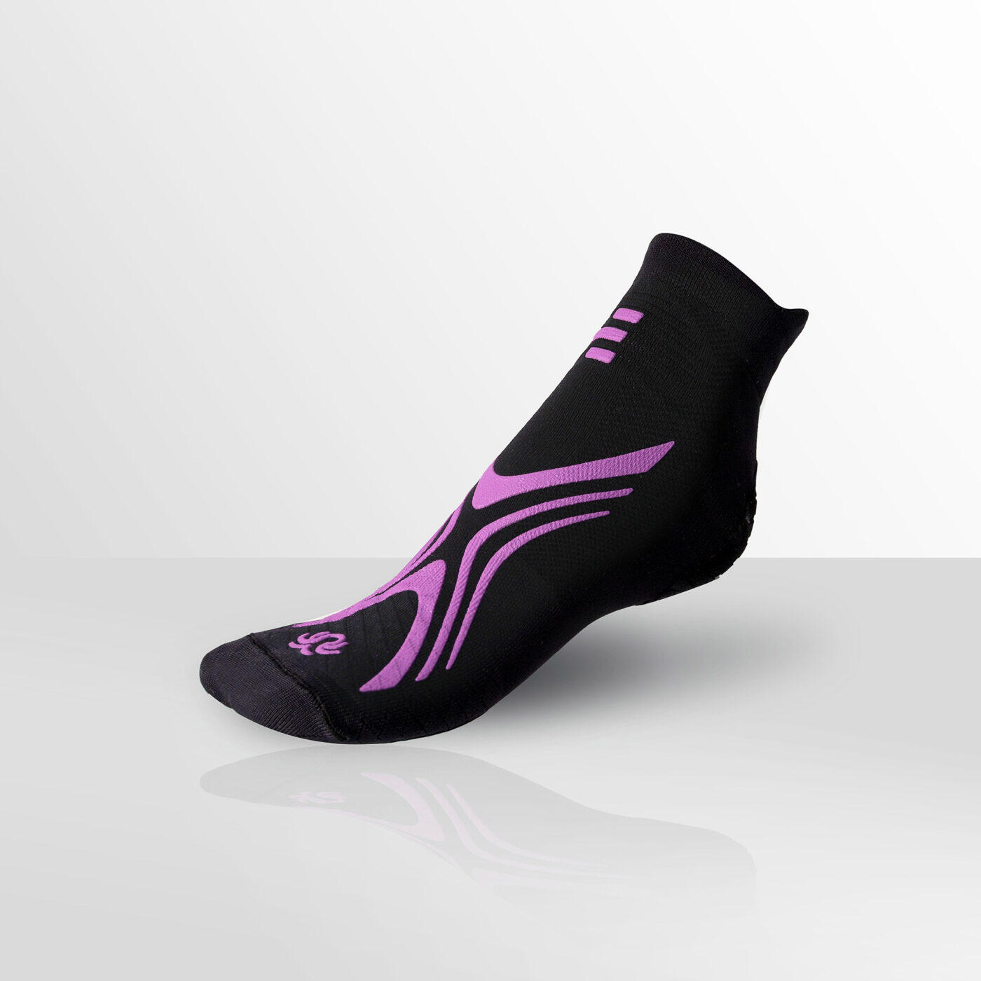R-evenge - Chaussette Pool Classic Noir/violet, Idéale Pour Toutes Les Activités Aquatiques - Chaussettes Piscine - Noir|violet - 34/37 - Decathlon