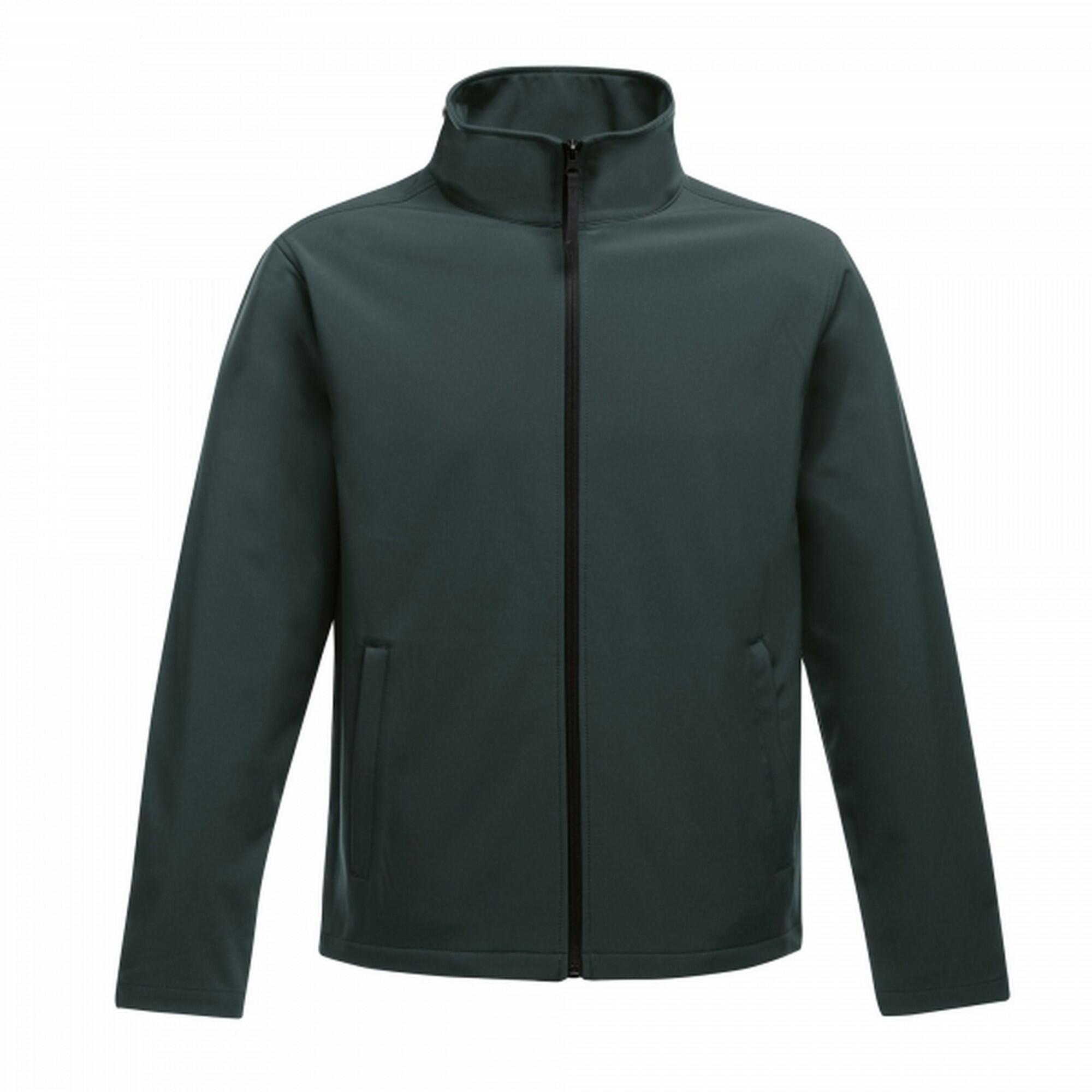 REGATTA Mens Ablaze Printable Softshell Jacket (Dark Spruce/Black)