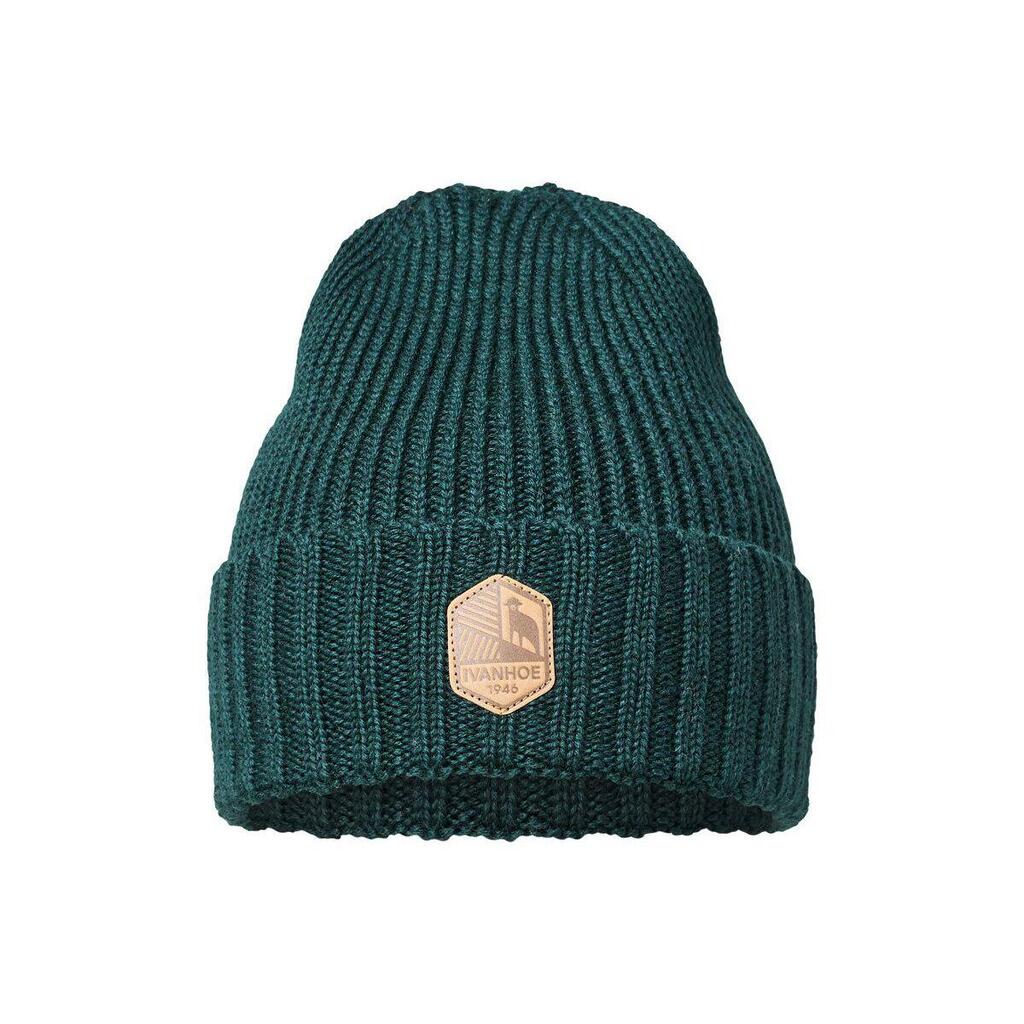 Rib-knitted wool beanie Ipsum Sea Moss – One Size – Sea Green