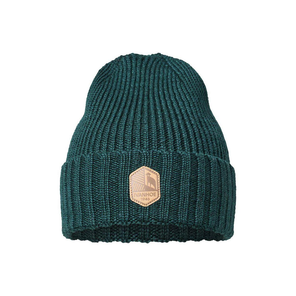 IVANHOEOEFSWEDEN Rippstrick-Mütze aus Wolle Ipsum Sea Moss – Einheitsgröße – Seegrün