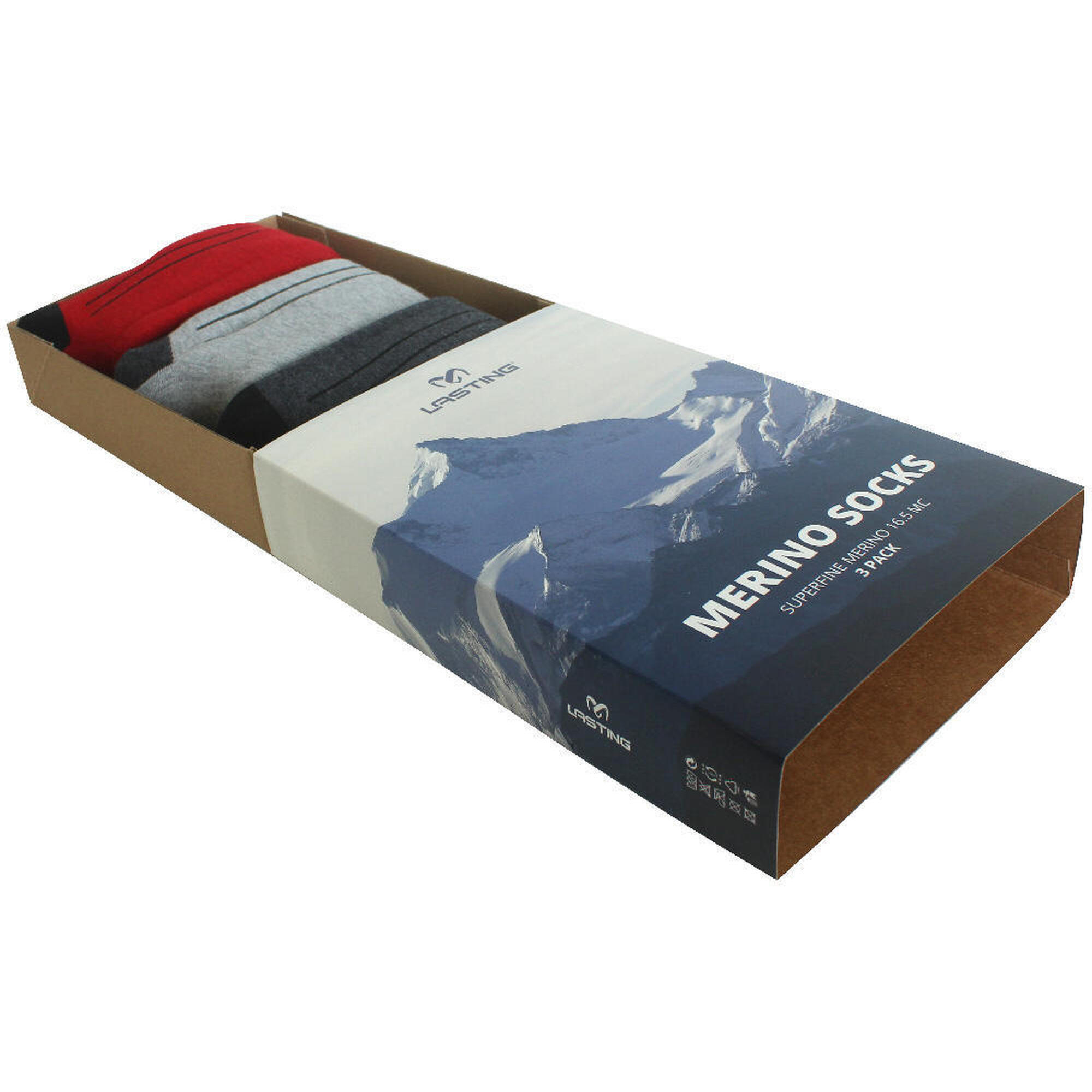 Lasting - Chaussettes En Mérinos Fwc-3pack - Chaussettes - Multicolore - Decathlon