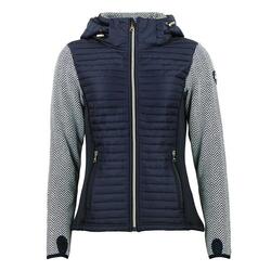 Blouson à capuche zippé tri-matière femme Peak Mountain