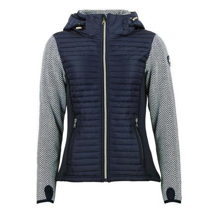 Blouson à capuche zippé tri-matière femme Peak Mountain