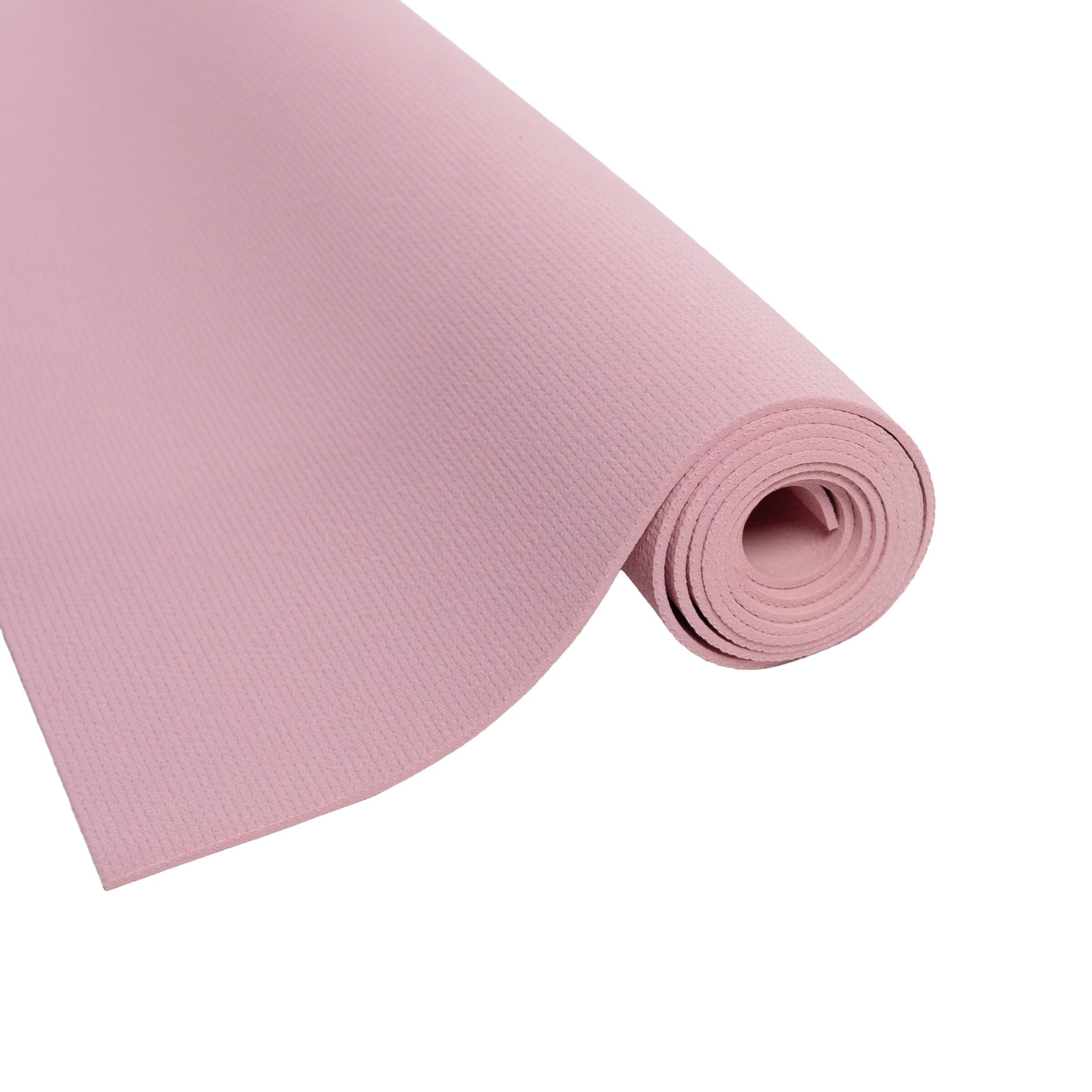 OMM YOGA Tappetino antiscivolo rosa per esercizi 4,5 mm Yoga Fitness 3/4