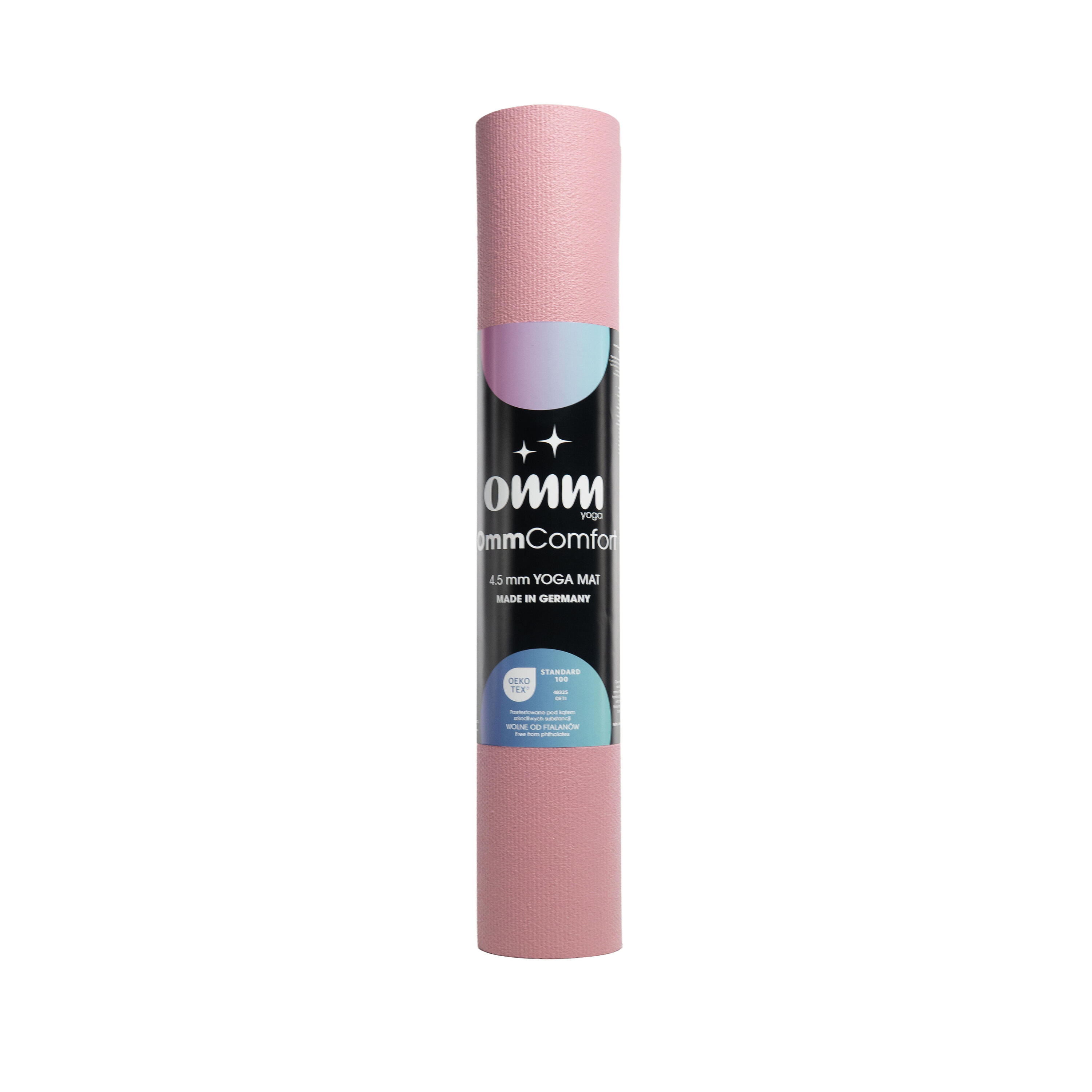 OMM YOGA Tappetino antiscivolo rosa per esercizi 4,5 mm Yoga Fitness 4/4