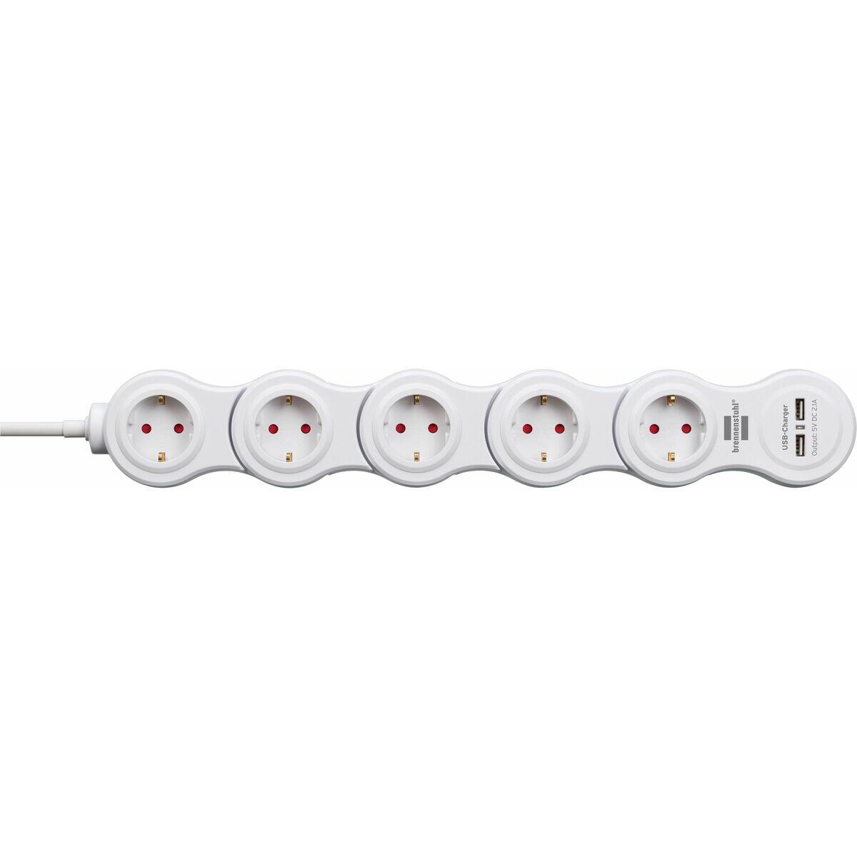 Multiprise 5 Prises avec Interrupteur BRENNENSTUHL Vario-Power 3600 W 3/5