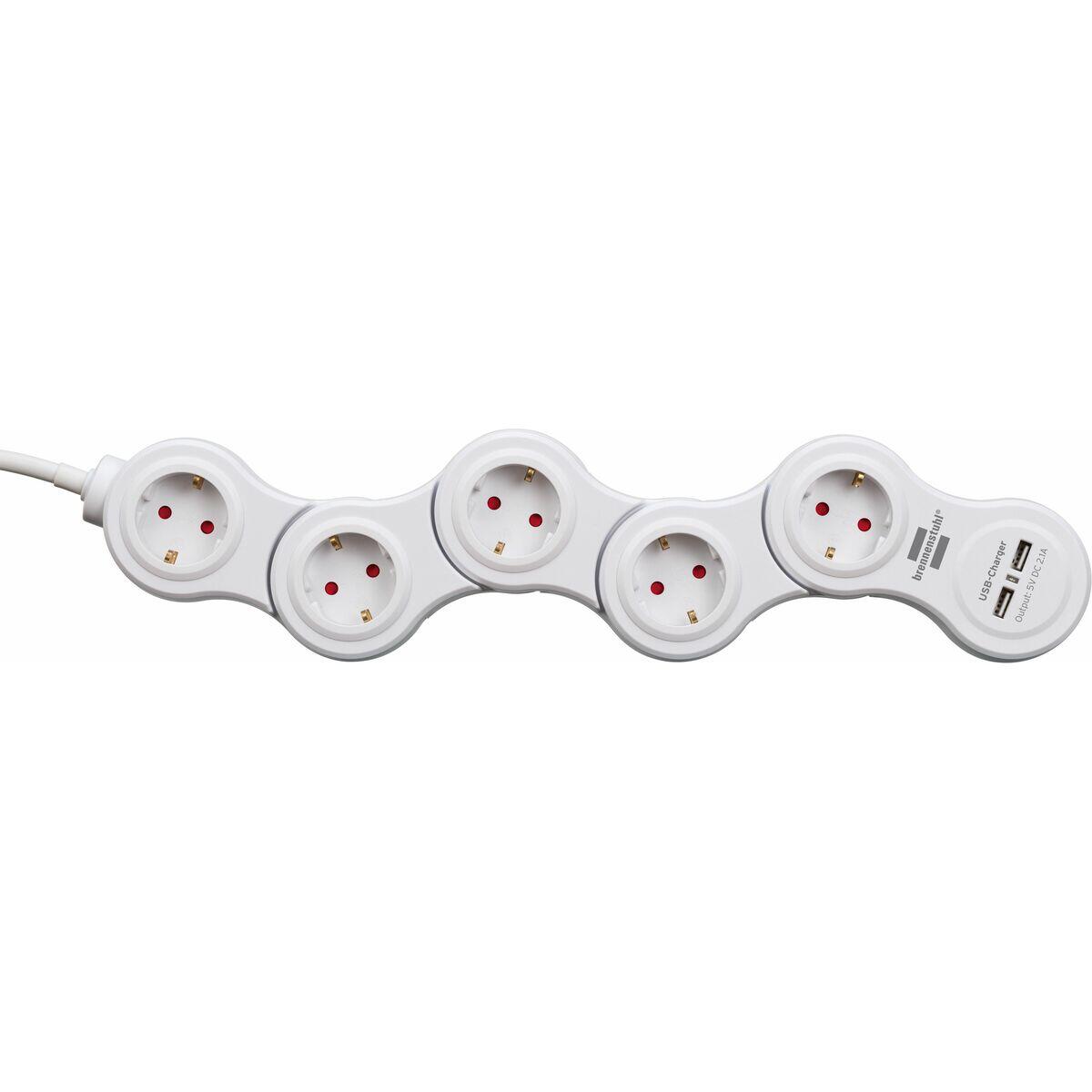 Multiprise 5 Prises avec Interrupteur BRENNENSTUHL Vario-Power 3600 W 5/5