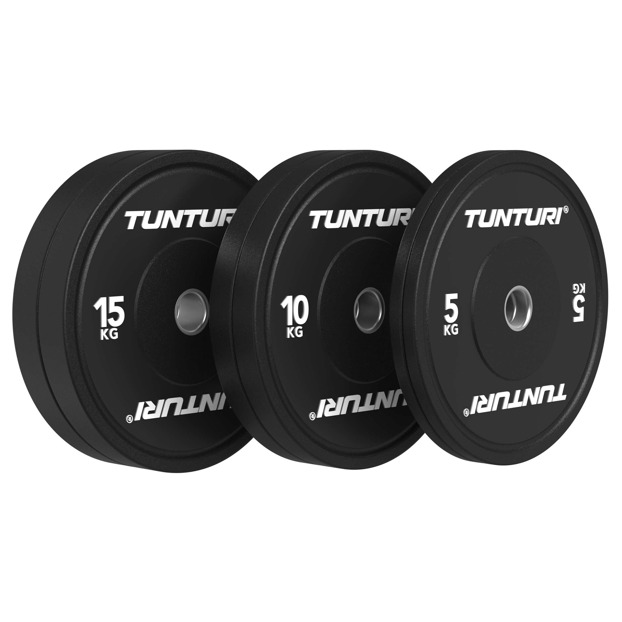 Tunturi Platinum bumperplates - Haltergewichten - Halterschijven - Set 60kg 2/7