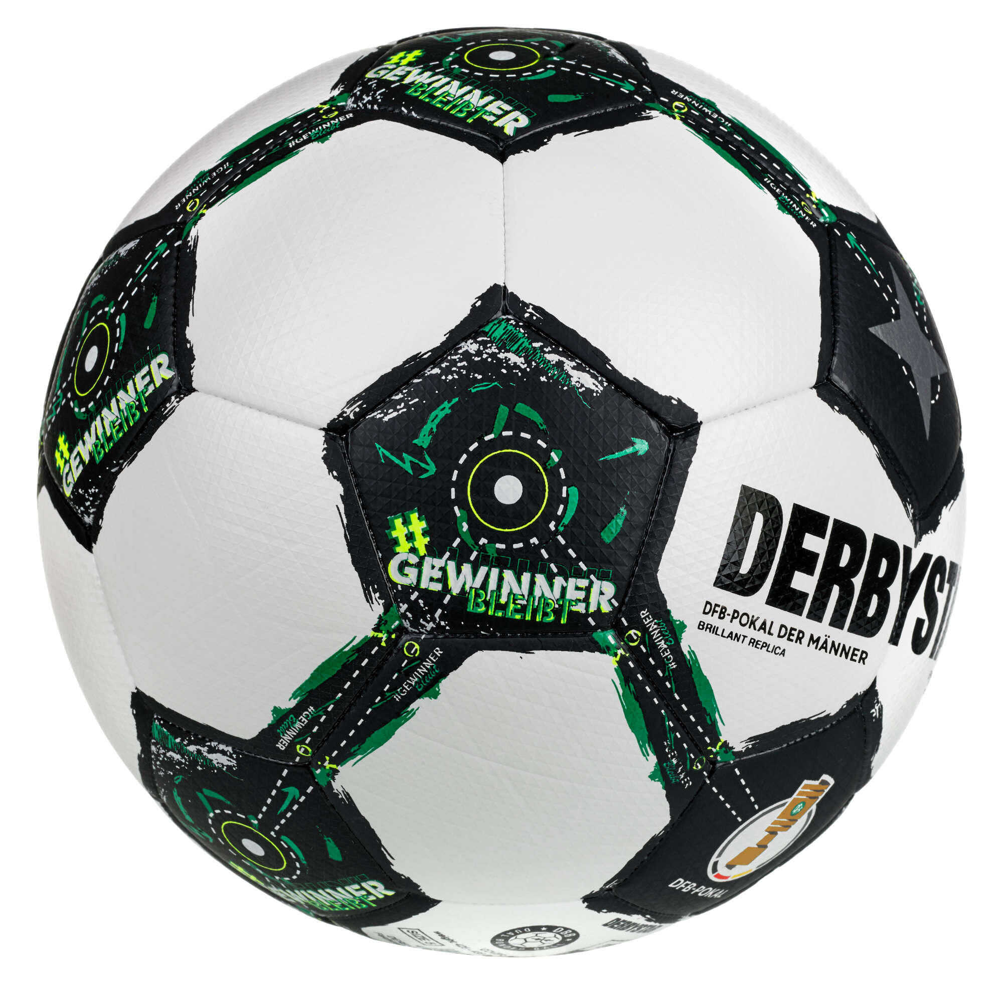 Fußball DFB-Pokal Replica Fussball Unisex Grün-Schwarz-Weiß 2/4