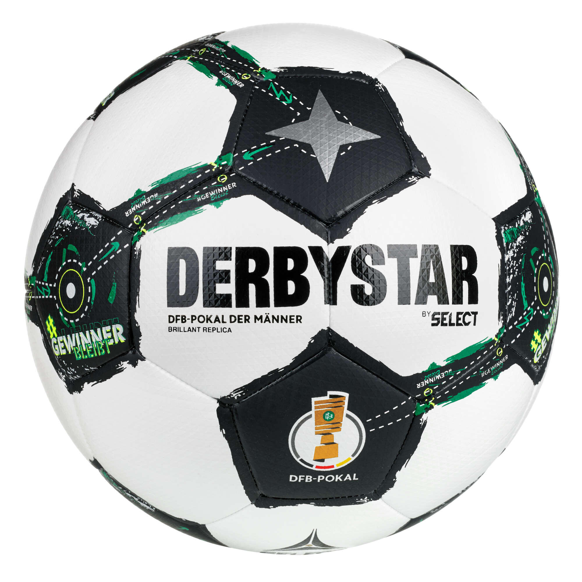 Fußball DFB-Pokal Replica Fussball Unisex Grün-Schwarz-Weiß 4/4