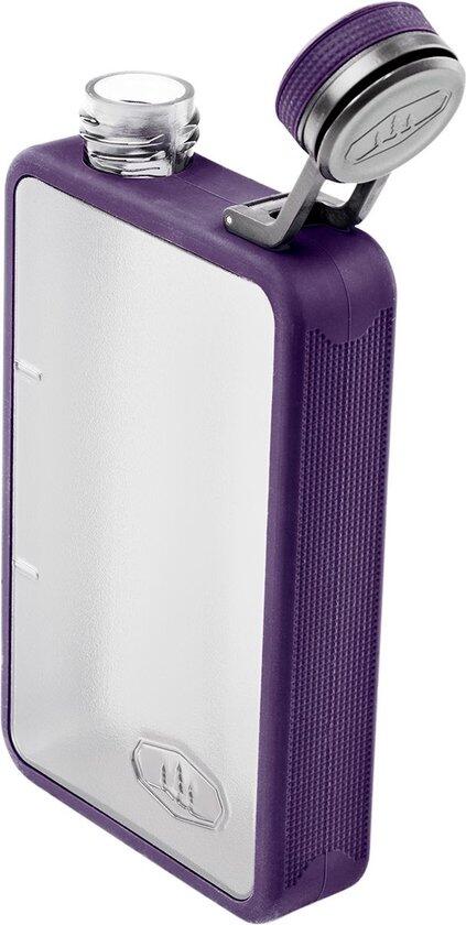 Cnoc Outdoors Borraccia Pieghevole Vesica – 1 Litro, Bocca Larga 42 Mm, Viola, Leggera (67g), Compatibile Con Filtri BeFree