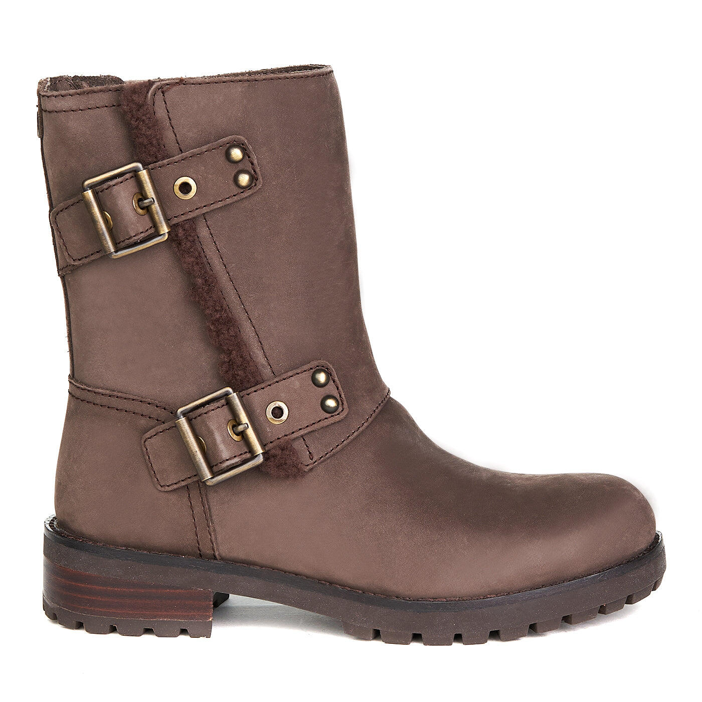 Cizme Ugg Niels/stt din piele naturală cu infuzie de blană