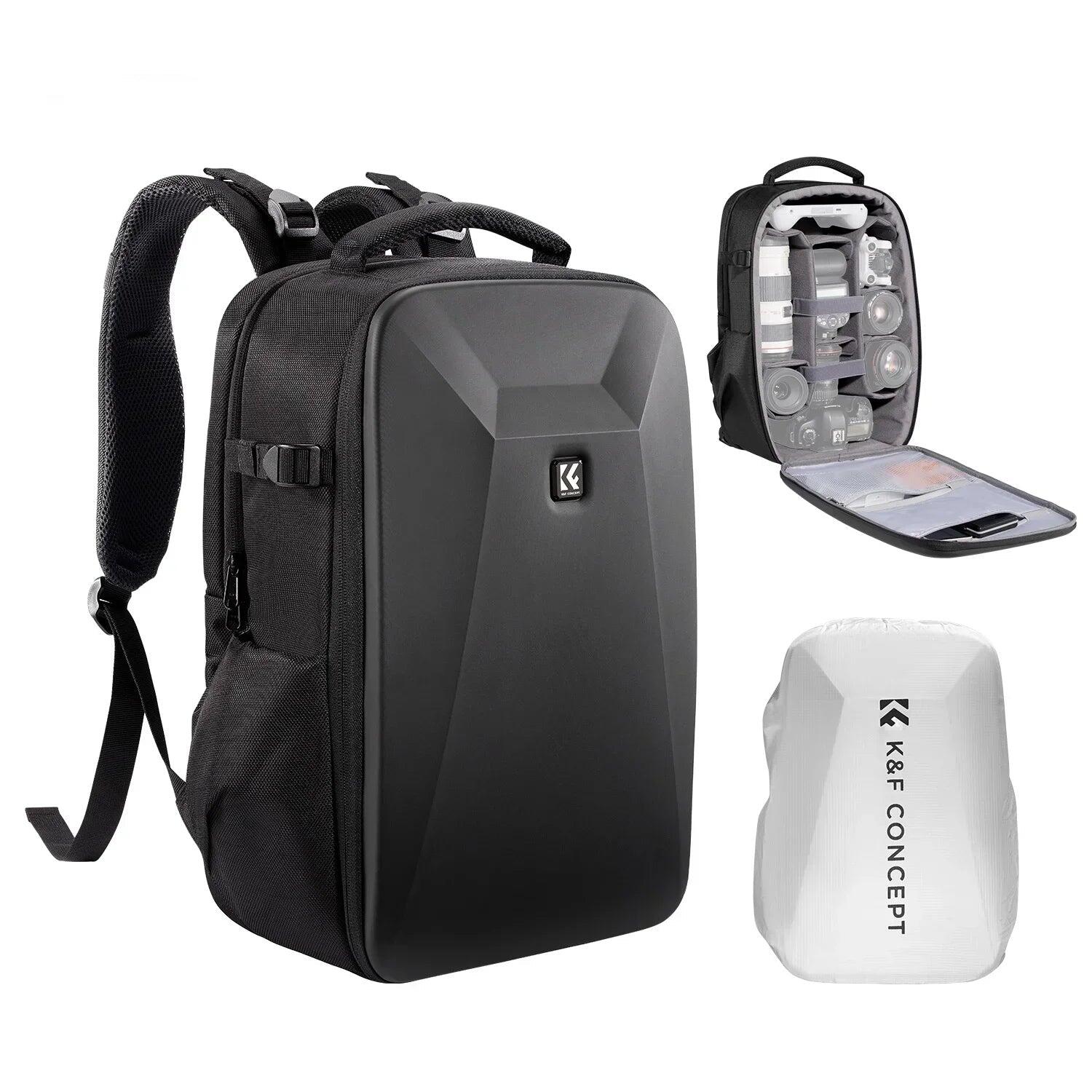 NNEOBA Hard Shell Camera Backpack Black
