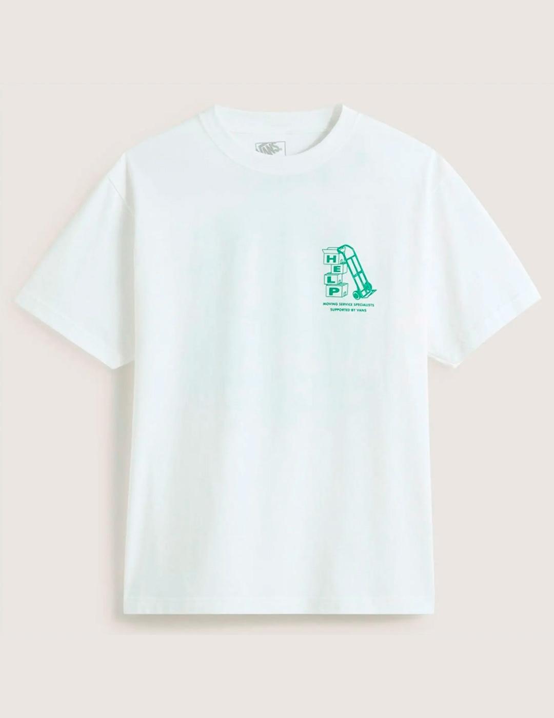Camiseta para Homem Vans Branca. 3/5