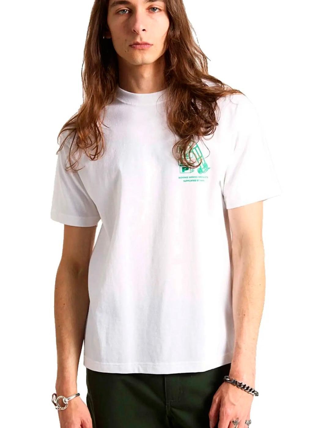 Camiseta para Homem Vans Branca. 2/5