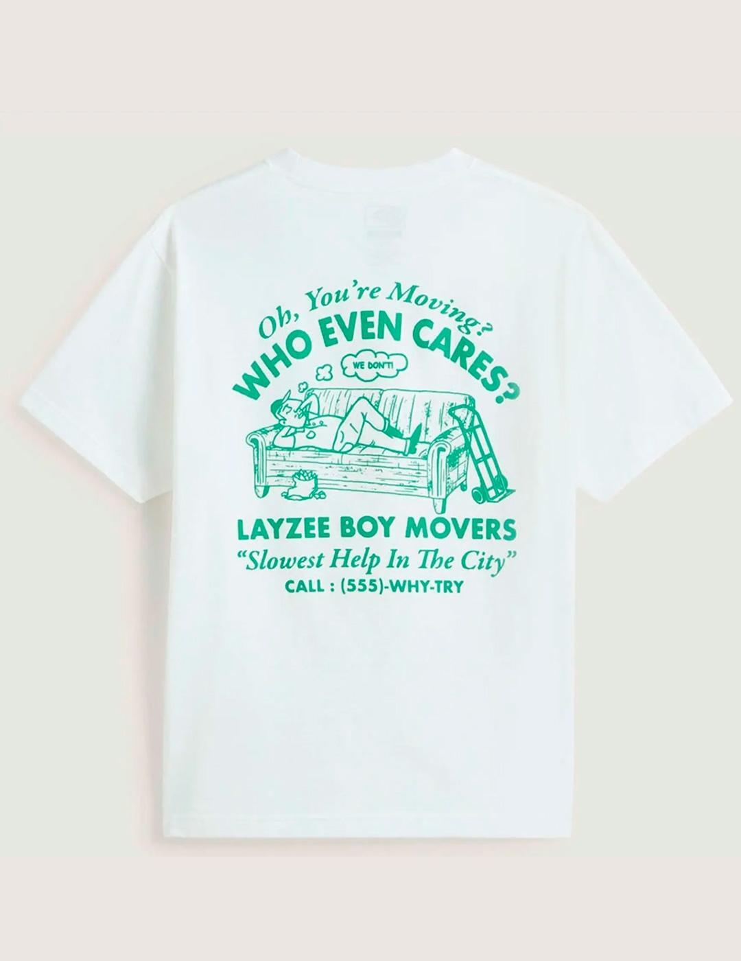 Camiseta para Homem Vans Branca. 4/5