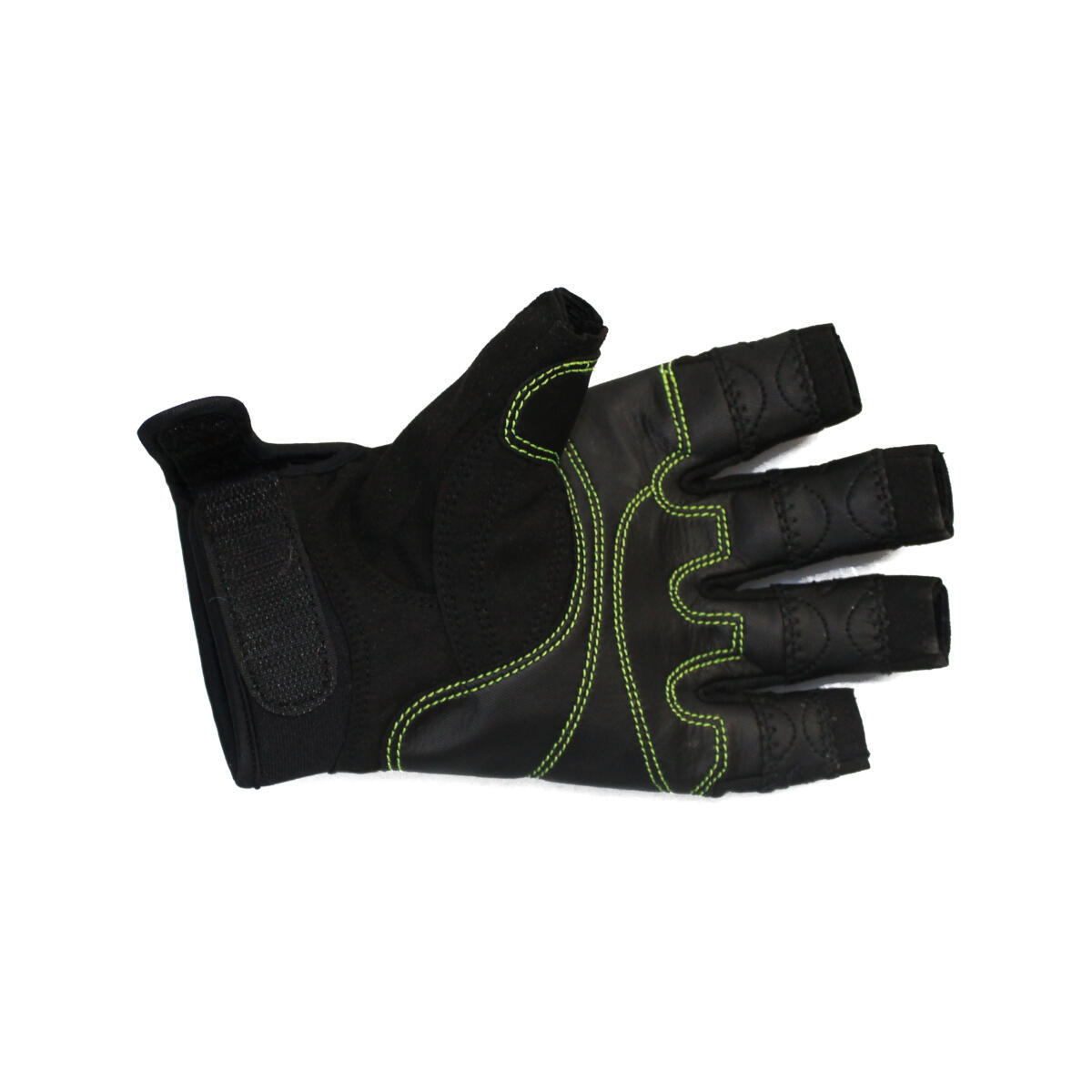 Guantes de vela Vasco da Gama de dedos cortos negros 4/4