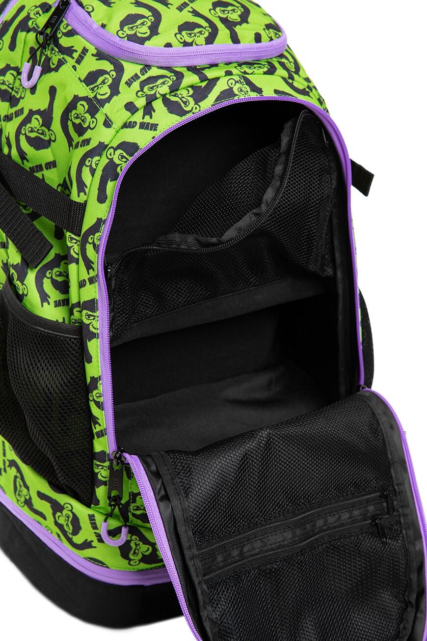 Mochila para natação LANE IMPRESSA Macacos Lima 3/4