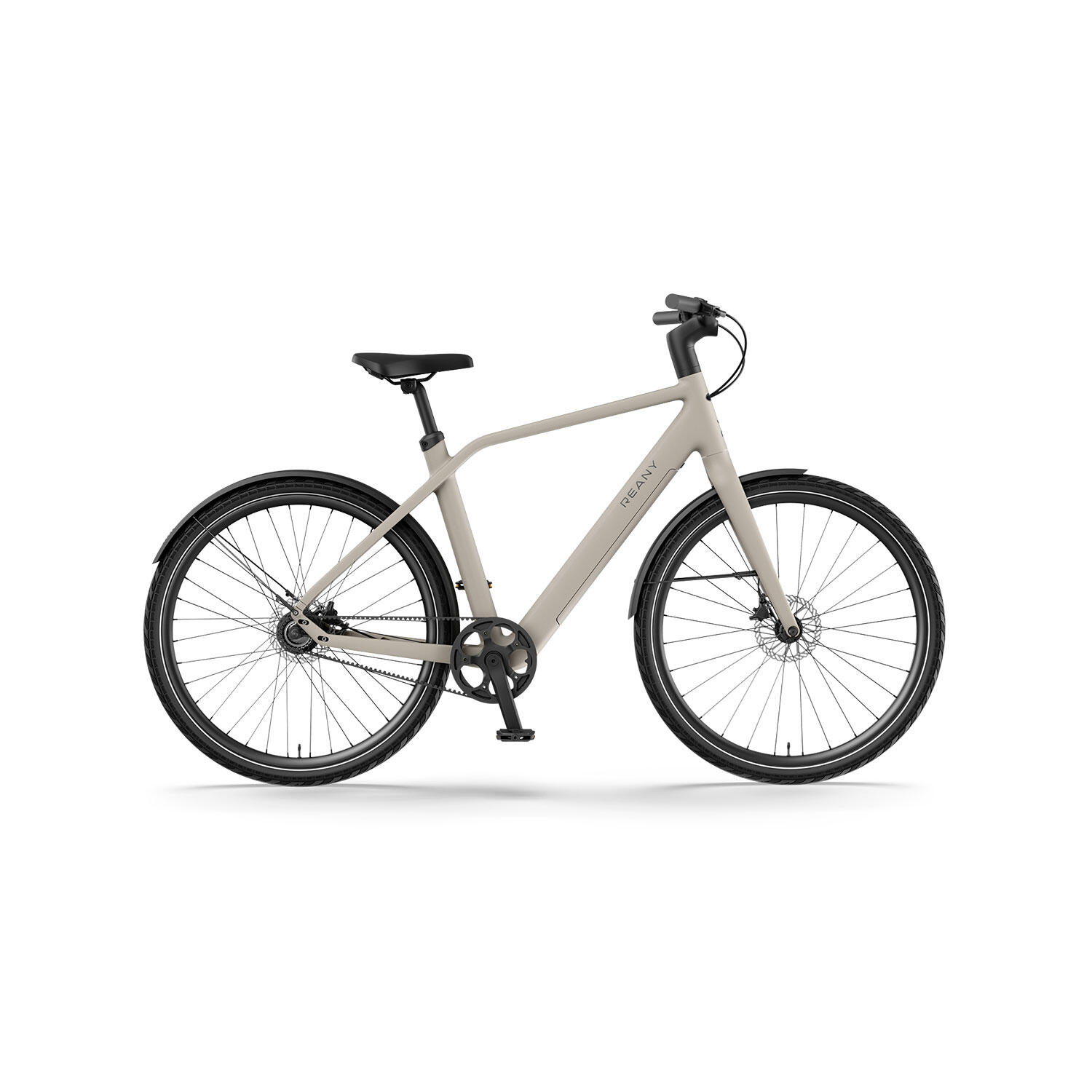 Rower elektryczny miejski – Ultralekki Carbon – N1 PRO – Pustynny Szary