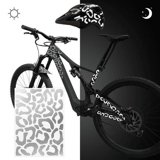 reflektierende Aufkleber Sticker Fahrrad Helm Reflektor Folie MTB für Sicherheit