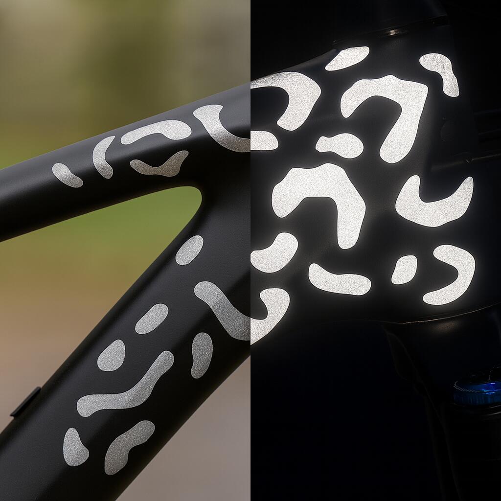 reflektierende Aufkleber Sticker Fahrrad Helm Reflektor Folie MTB für Sicherheit 3/3