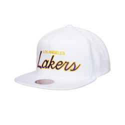 Casquette snapback Mitchell & Ness Heritage Script Los Angeles Lakers