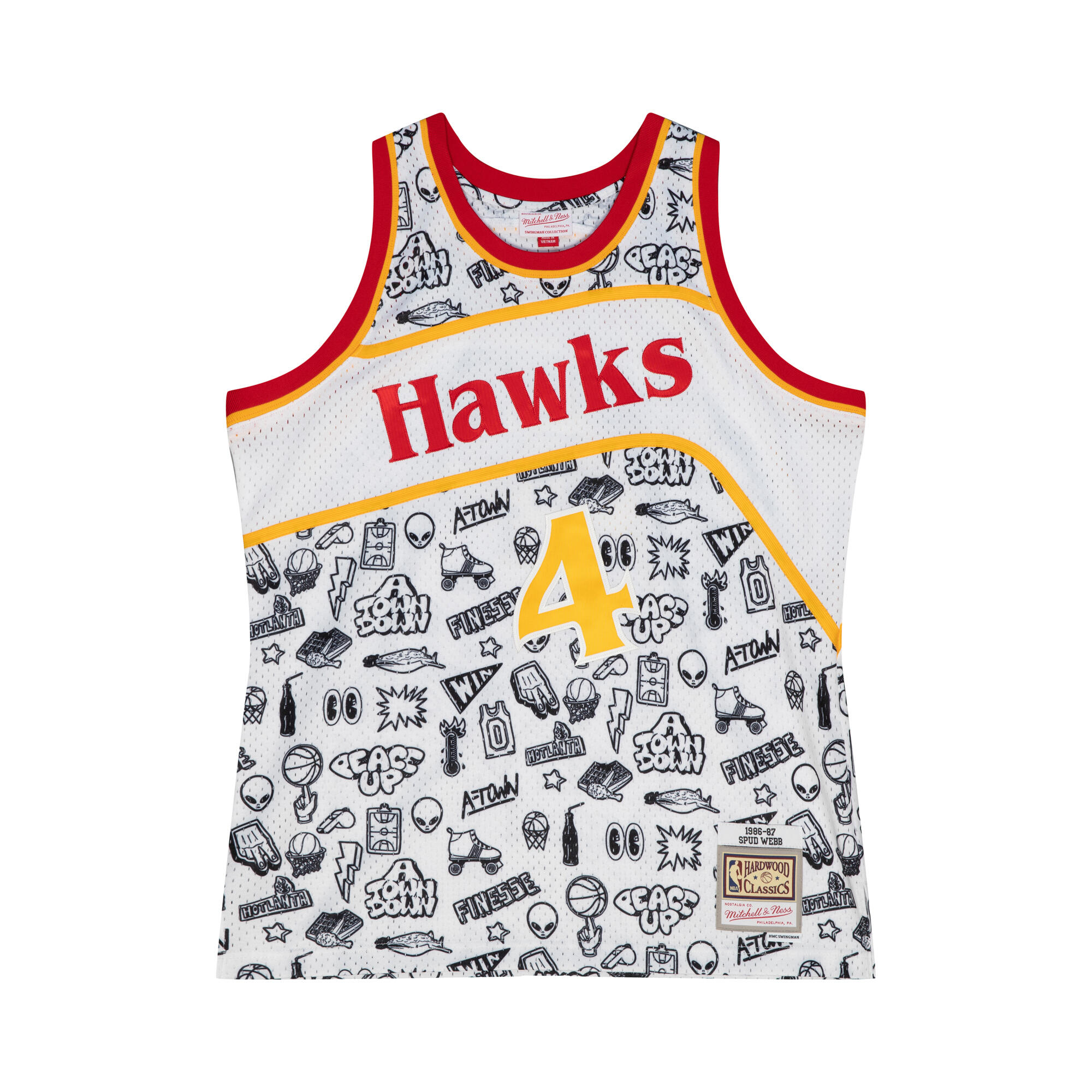 MITCHELL & NESS Nba jersey Atlanta Hawks Spud Webb