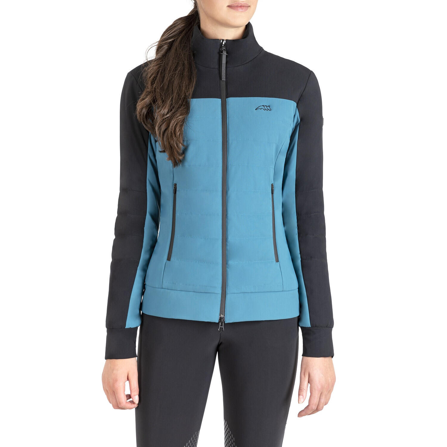 Veste équitation softshell Equiline Nabel Teal 2/5