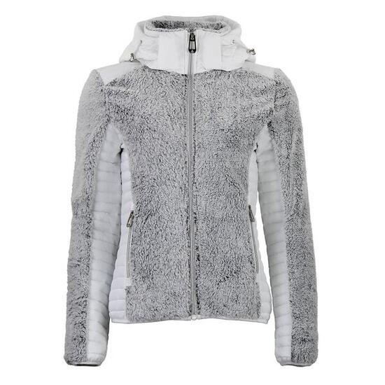 Felpa con cappuccio zip bi-matier donna Peak Mountain